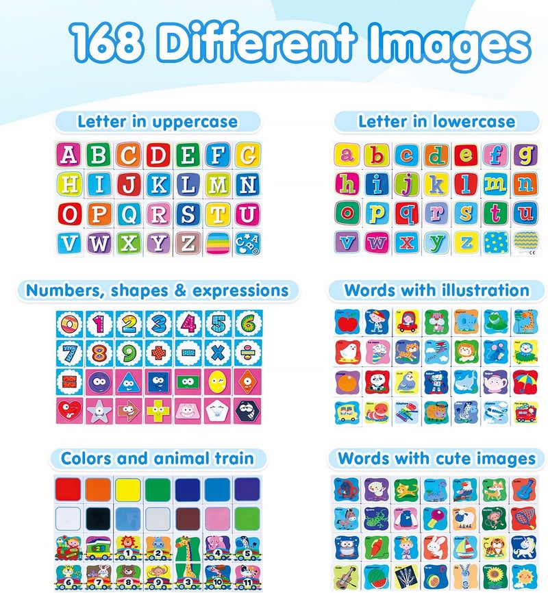 PLAY ABC Building Blocks for Toddlers 1-3, 28 PCS Plastic Baby Alphabet Letters Number Stacking Blocks Set, Preschool Learning Educational Montessori Sensory Toys Gifts for Kids Girls Boys - Image 3